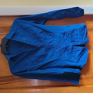 Blue button up